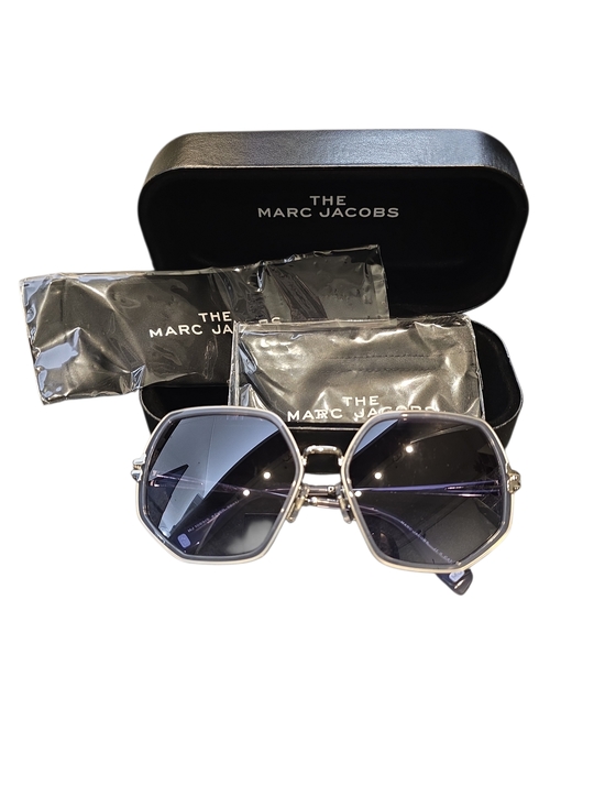 Marc Jacobs Accessories - Marc Jacobs Silver Metal Frame Sunglasses with Dark Gray Lenses